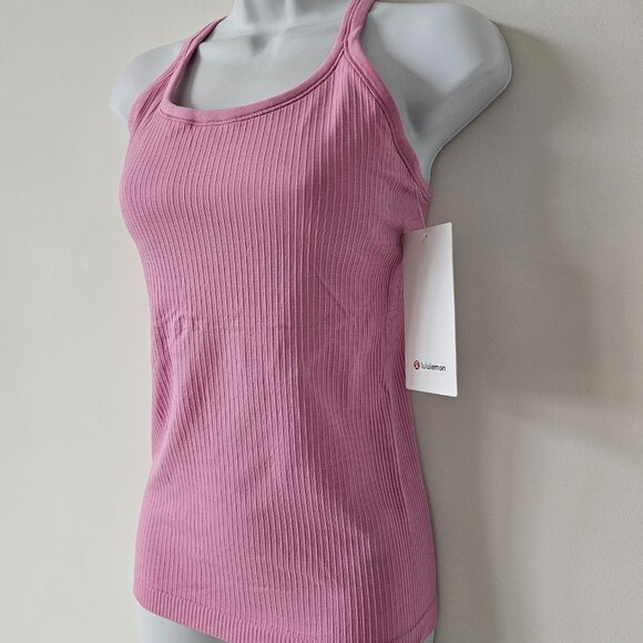 NWT LULULEMON PKFR Pink Ebb To Street Built In Bra Tank Top 6 - Picture 2 of 8